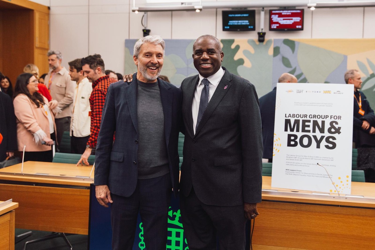 Equimundo joins Deputy Prime Minister David Lammy at UK Parliament for the launch of the Labour Group for Men and Boys 